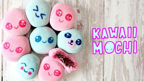 Kawaii Mochi | Tastemade Kawaii Mochi, Scran Line, The Scran Line, Molecular Food, Rice Treats, Low Calorie Dessert, Steamed Tofu, Mango Syrup, Poached Apples