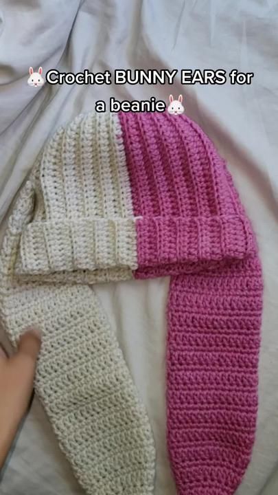 Bunny Ear Beanie Crochet Pattern, Crochet Bunny Ears Free Pattern, Bunny Beanie Crochet, Bunny Ears Crochet, Crochet Bunny Ears, Bunny Hat, Bunny Ears, Crochet Bunny, Pattern Free