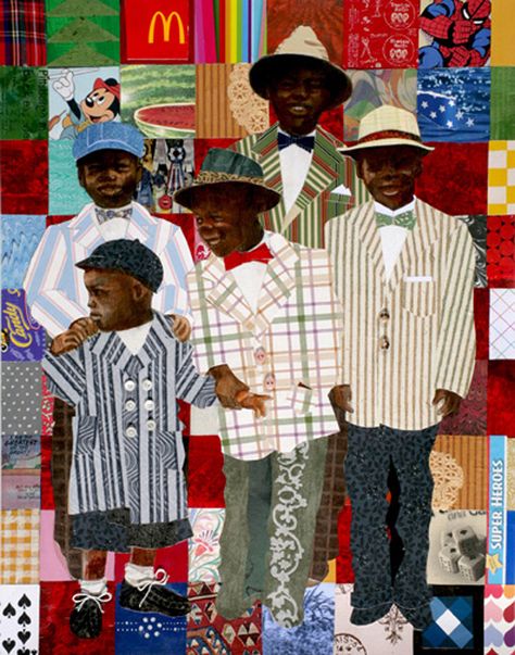 Ekua Holmes, Diaspora Art, Painting Pots, Portrait Quilts, Global Perspectives, Human Expression, Collage Portrait, Picture Books Illustration, Black Art Painting