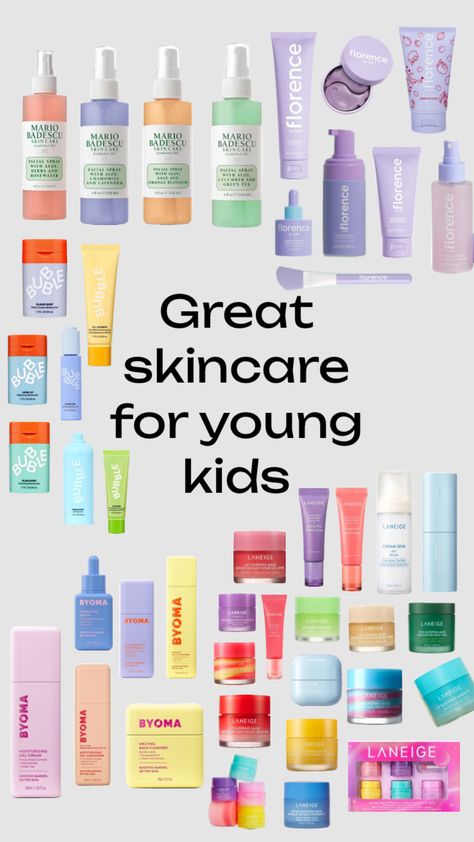 #skincare Skincare FOR AGES 8-11 YEARS OLD!!! Mermaid Motel, Kids Skin Care, Big Pores, Skin Advice, Skin Care Routine Order, Simple Makeup Tips, Cheap Skin Care Products, Sephora Skin Care, Safe Skincare