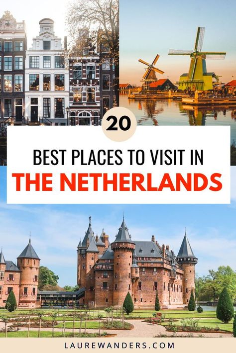 The best must visit places in The Netherlands. Beautiful places in The Netherlands / Netherlands travel destinations / Things to do in The Netherlands bucket lists / Cities To Visit, See World, Europe Trip Itinerary, Netherlands Travel, Backpacking Europe, Amsterdam Travel, European Destinations, Visit Europe, Europe Travel Guide