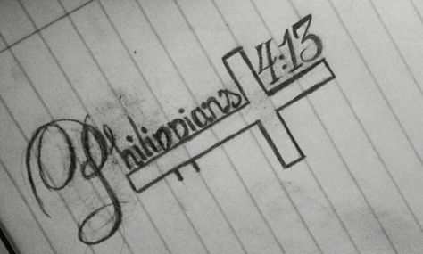 Philippians 4:13 - "I can do everything through him who gives me strength" Philippians Tattoo 4:13, Small Tattoos Phil 4:13, Philipians4:13 Tattoo Men, Cross With Philippians 4:13 Tattoo, Phillipians 4 13 Tattoo Ideas Forearm, Phil 4 13 Tattoo Ideas Women, Philippians 4 13 Tattoo Forearm, Phil 4 13 Tattoo For Men, Bible Verse Wrist Tattoo