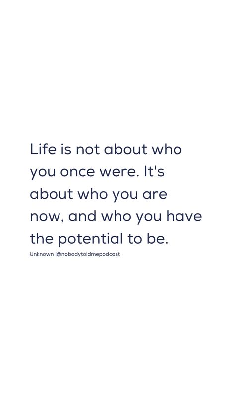 Personal growth focuses on the present and future selves, rather than who we were in the past. It's about embracing our current identity and unlocking the potential of who we can become, highlighting the journey of continuous evolution and improvement. Focus On The Future Not The Past, Focus On The Present, Becoming Your Best Self, When Life Gets Tough, Self Actualization, Keep Growing, Goals Motivation, Big Things, Your Best Self