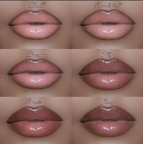 Glossy Lips Makeup, Lip Combos, Makeup For Black Skin, Lip Makeup Tutorial, Makeup Artist Tips, Brown Skin Makeup, Makeup Help, Ethereal Makeup, Lip Combo