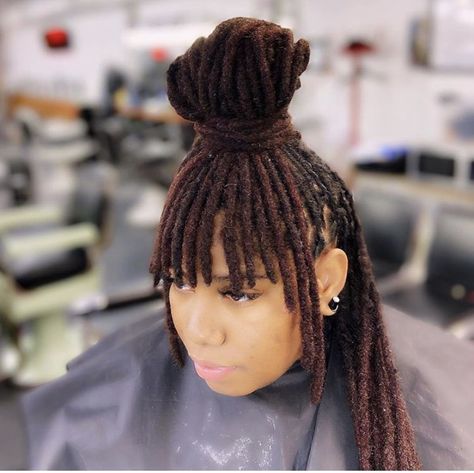 Loc Bangs And Bun, Loc Updo, Blonde Dreads, Flat Twist Updo, Dread Styles, Blond Ombre, Natural Hair Accessories, Short Locs Hairstyles, Locs Styles