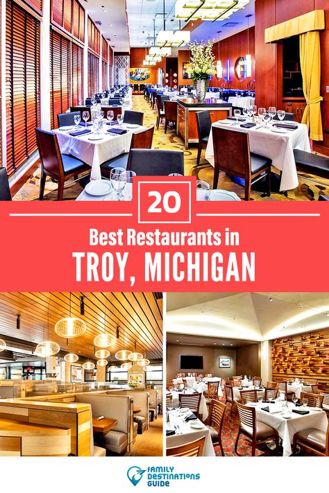 Want to see the best restaurants in Troy, MI? We’re FamilyDestinationsGuide, and we’re here to help: From incredible brunch spots and amazing places to eat dinner, to local foodie spots and hidden gems, discover the BEST Troy restaurants - so you get memories that last a lifetime! #troy #troyrestaurants #restaurantsintroy #bestrestaurantsintroy #placestoeattroy Best Restaurants In Detroit, Troy Michigan, Taco Place, Cyprus Greece, China Restaurant, American Restaurant, Family Destinations, Dinners For Kids, Birthday Dinners