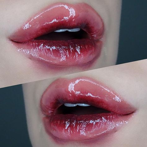 Glossy lip shade makeup look by spooky_bunny_ Bunny Makeup, Lip Shade, Vampire Makeup, Bold Makeup Looks, Smink Inspiration, Lips Shades, Bold Makeup, Goth Makeup, Kesha