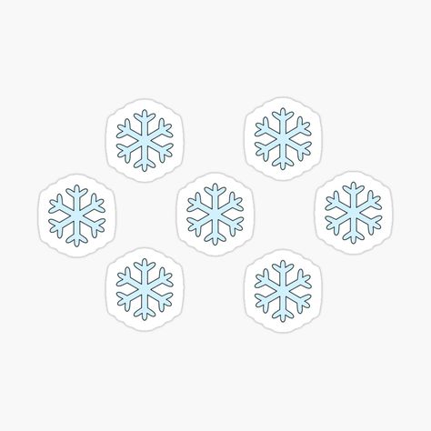 Sticker Flakes Printable, Aesthetic Winter Stickers Printable, Frozen Stickers Printable, Winter Journal Stickers, Snowflakes Pattern, Snowflake Sticker, Simple Snowflake, Blue Sparkles, Blue Snowflakes