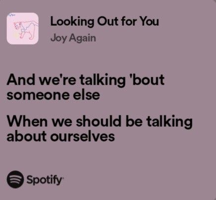 Looking Out For You Joy Again, Current Joys, Joy Again, Music Addict, Attitude Problem, Meaningful Lyrics, Yours Lyrics, The Saints, A Song