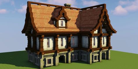 Well In Minecraft, Minecraft Medieval Buildings, Minecraft Medieval House, Medieval House, Bangunan Minecraft, Medieval Aesthetic, Looking For Houses, Minecraft Medieval, Small Cottages