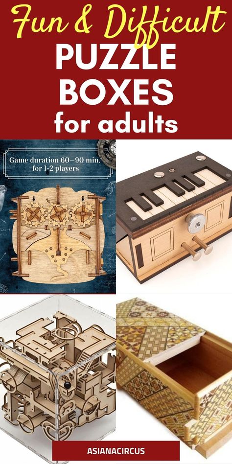 Labyrinth Puzzle, Puzzle Logo, Easy Hobbies, Difficult Puzzles, Wooden Puzzle Box, Romantic Gifts For Him, Jigsaw Puzzles For Kids, Escape Room Game, Best Gifts For Him