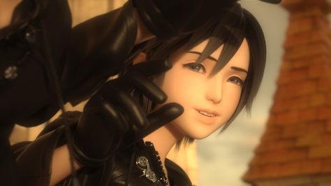 Xion-Kingdom Hearts 358/2 Days Dream Drop Distance, Xion Kingdom Hearts, Kingdom Hearts Worlds, Kingdom Heart, Kingdom Hearts 3, Hearts Girl, Kingdom Hearts, Black Hair, We Heart It