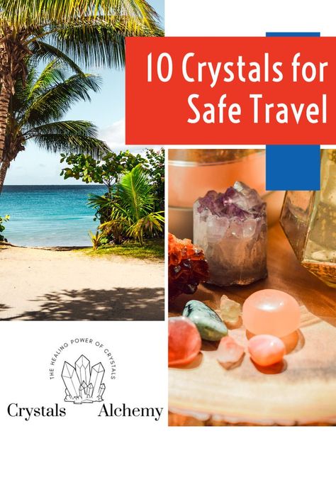 These 10 crystals for safe travel have certain properties that promote safe travel by car, air or sea. #healingcrystals #crystalhealing #safetravel Crystals For Travel, Labradorite Properties, Travel By Car, Amethyst Properties, Root Chakra Stones, Best Crystals, Positive Mental Attitude, Vibrational Frequency, Travel Safety