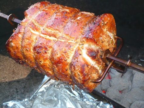 My big list of rotisserie recipes. Rotisserie Recipes, Boneless Pork Loin Roast, Maple Syrup Glaze, Bbq Rotisserie, Prime Rib Roast Recipe, Pork Loin Roast Recipes, Rib Roast Recipe, Spit Roast, Rotisserie Grill