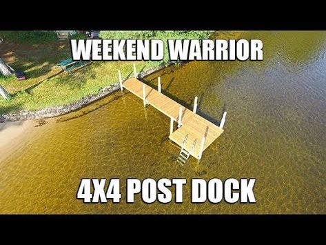 Diy Docks Lake, Boat Dock Ideas, Build A Dock, Floating Dock Plans, Homemade Boat, Diy Dock, Building A Dock, Small Dock, Floating Boat Docks