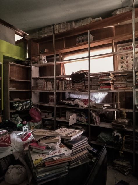 #books#library #abandoned Messy Library Aesthetic, Abandoned Room Aesthetic, Abandoned Library Aesthetic, Library Abandoned, Messy Library, Scary Library, Forgotten Library, Abandoned Library, Rachel Price