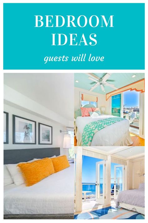 Bedroom Ideas Guests Will Love For A Beach Vacation If you’re setting up your vacation rental bedroom with a coastal vibe in mind, here are some of my favorite Airbnb bedrooms that I’ve collected… Airbnb Bedrooms, Airbnb Bedroom Ideas, Airbnb Guest Rooms, Bedroom Ideas Beach, Rental Bedroom, Airbnb Bedroom, Man Bedroom, Eclectic Decor Bedroom, Best Bedroom Designs