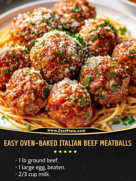 Baked Italian Meatballs, Oven Baked Meatballs, Minced Beef Recipes, Baked Meatballs, Italian Beef, Mince Recipes, Beef Meatballs, Italian Meatballs, Vegetarian Snacks Recipes