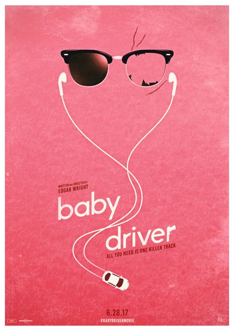 Baby Driver Poster Ver.1 – PosterSpy Baby Driver Poster, Poster Baby, Ansel Elgort, Baby Driver, Minimal Movie Posters, Minimal Poster, Movie Posters Design, Movie Posters Minimalist, Alternative Movie Posters