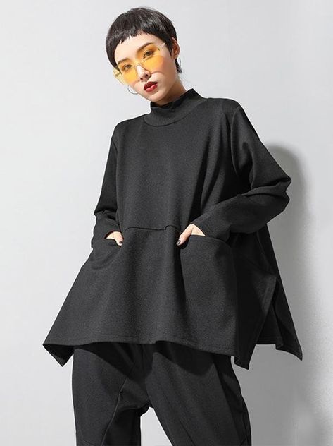 Raya 2022, Minju Kim, Long Sleeve Loose Blouse, Loose Blouse, Black Long Sleeve, Long Tops, T Shirt Top, Autumn Winter, Fashion Clothes Women