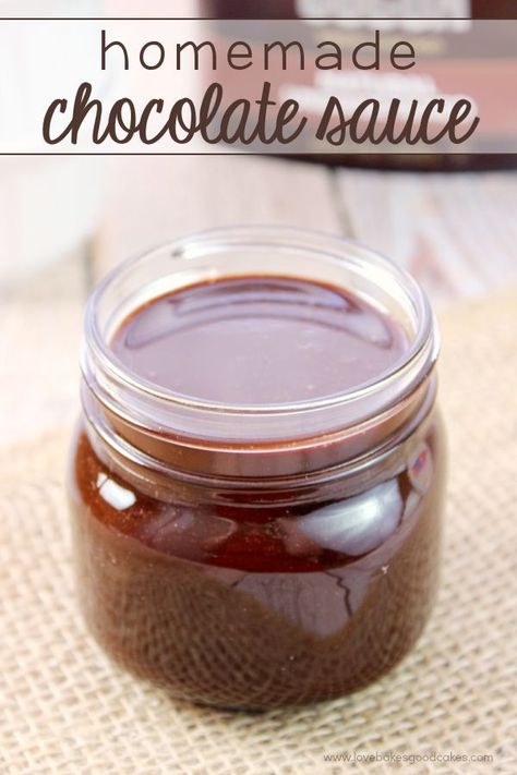 Why buy the bottled stuff when it's quick and easy to make your own Homemade Chocolate Sauce at home? Great way to make chocolate milk or serve it on ice cream or other desserts! Homemade Chocolate Syrup, Homemade Chocolate Sauce, Chocolate Sauce Recipes, Homemade Dark Chocolate, Homemade Vanilla Ice Cream, Dessert Sauces, Homemade Vanilla, Chocolate Syrup, Sweet Sauce