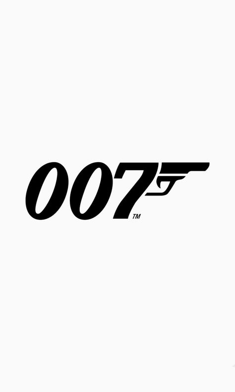 James Bond Black And White, 007 James Bond Logo, Oo7 James Bond, 007 Tattoo, 007 Aesthetic, 007 Poster, 007 Logo, 007 Party, James Bond Movie Posters