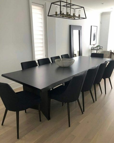 Black Diy Dining Table, 12 Person Dining Table, 10 Person Dining Table, Black Dining Room Table, Long Dining Room Tables, 10 Seater Dining Table, Black Kitchen Table, Black Round Dining Table, Big Dining Table