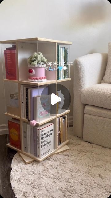 Daraz_home_finds on Instagram: "Create a cozy reading nook! 📖❤️

Maximize your space with this  Rotating Book Nook Corner Shelf! 📚 

Featuring 360° rotation for easy access 🔄, it holds up to 30 books 📖 in a compact corner design 🏠. Stylish and durable 💯
perfect for book lovers! ❤️

Order now! 🛍️ 
[ Daraz finds , Daraz unboxing , Daraz world , Daraz Pk , Aesthetic , Home decor , Interior decor , Home finds , Useful finds , Book corner shelf ]
#daraz #darazgadgets #darazunboxing #darazpk #homeessentials #kitchendecor #aesthetic #explore #trendingreels" Daraz Finds Aesthetic, Daraz Finds, Bookshelves In Bedroom, Book Corner, Feminine Mystique, Home Finds, Aesthetic Home Decor, Corner Design, Book Corners