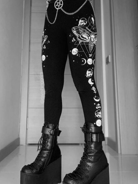 Footwear, Joint, Shoe, Photograph, Leg, White, Black, Human body, Fashion, Sleeve Dark Aesthetic Clothing, Fashion Dark Aesthetic, Goth Sweaters, Chubby Goth, Metalhead Fashion, Goth Leggings, Oc Clothes, Band Au