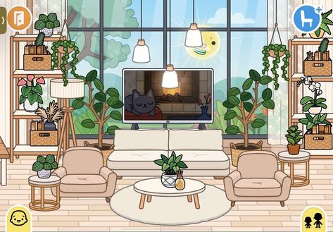 toca boca living area :) #aesthetic #toca #tocaboca #living #preppyaesthetic Toca Boca Random Room Ideas, Cute Living Room Ideas Toca Boca, Cute Toca Boca Living Room Ideas, Tocaboca Living Room, Aesthetic Living Room Toca Boca, Cute Room Ideas Toca Boca, Tocaboca Living Room Ideas, Toca Life World Sala, Living Area Aesthetic