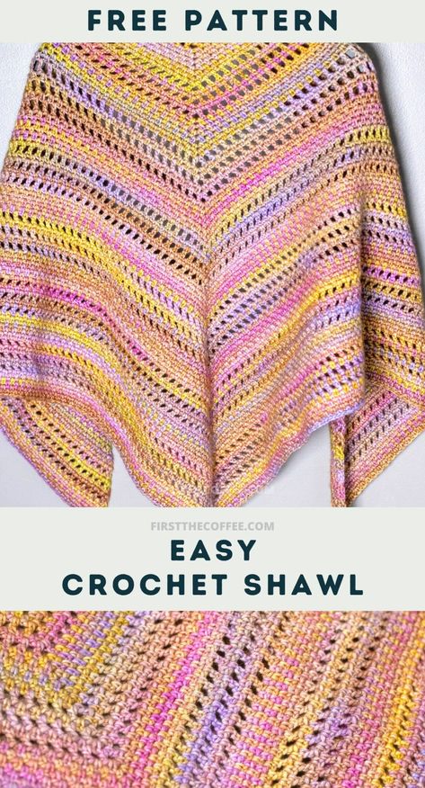 Willow Crochet Shawl Pattern Winter Crochet Patterns Free, Triangle Shawl Crochet Pattern Free, Shawl Crochet Pattern Free, Crochet Winter Patterns, Easy Crochet Shawl Pattern, Winter Crochet Ideas, Triangle Shawl Crochet, Prayer Shawl Crochet Pattern, Crochet Shawl Tutorial