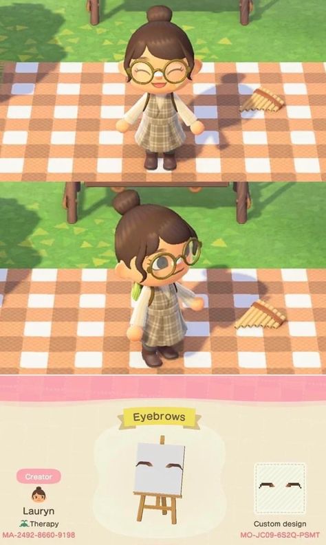 Animal Crossing Eyebrows, Animal Crossing Clothing Codes, Animal Crossing Clothes Codes, Animal Crossing Design Codes Clothes, Acnh Templates, Backyard Animals, Blonde Eyebrows, Animal Crossing 3ds, Cat Island