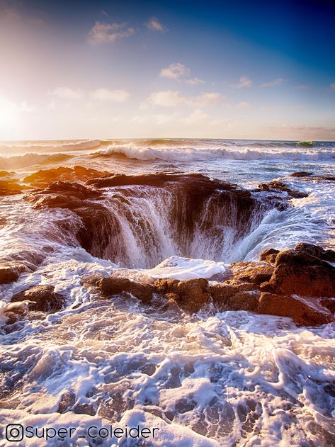 Thors Well Oregon, Thors Well, Photography Genres, National Photography, Types Of Photography, Oregon Coast, Aerial Photography, Landscape Photographers, Amazing Nature