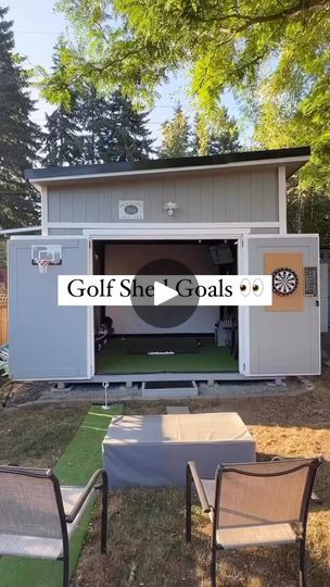 Backyard Golf Simulator, Backyard Golf Simulator Shed, Golf Simulator Shed, Golf Man Cave, Backyard Golf, Golf Simulator Room, Golf Simulator, Golf Simulators, News Highlights