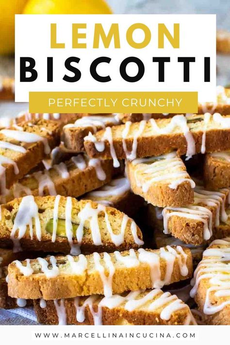 This easy lemon Italian biscotti is perfectly crunchy, loaded with nutty pistachios, and flavored with zesty lemon. This recipe is perfect for dunking whether it’s into warm milk, tea, or coffee. Lemon Biscotti, Italian Biscotti, Biscotti Recipes, Italian Cookie, Almond Chocolate, Biscotti Recipe, Italian Cookies, Cranberry Orange, Warm Milk