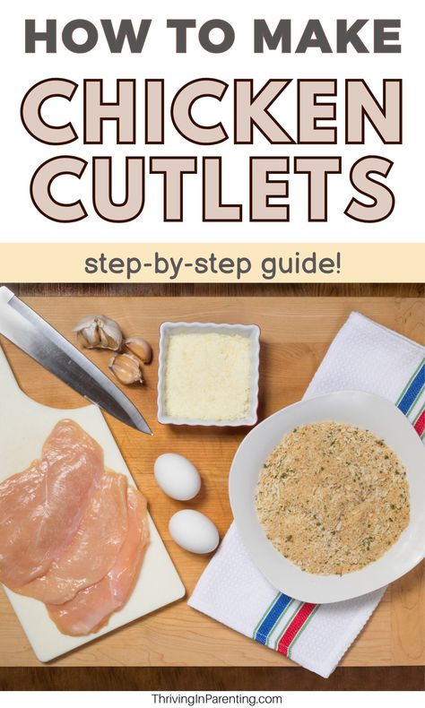 Learn how to make chicken cutlets at home - easy step-by-step guide. Stop buying your chicken cutlets and save money on your own homemade chicken cutlets. Cutlet Recipes, Chicken Cutlet Recipes, Gluten Free Chicken Recipes, Dinner Party Dishes, Making Chicken, Quick Delicious Meals, Chicken Cutlet, Amazing Chicken, Breakfast Appetizers