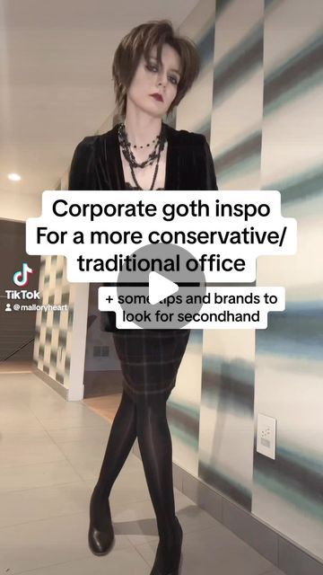 Witch Office Outfit, Gothic Business Casual Corporate Goth, Alternative Office Outfit, Business Goth Work Outfits, Office Goth Outfits, Goth Corporate Work Outfits, Goth Academia Aesthetic, Corp Goth Outfits, Romantic Goth Outfits Casual