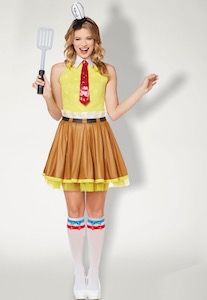 Women's SpongeBob Dress Costume - http://www.thlog.com/womens-spongebob-dress-costume/ Spongebob Dress, Crazy Halloween Costumes, Spongebob Costume, Halloween Decor Diy, Spongebob Party, Womens Costume, Diy Costumes Kids, Ren Fest, Black Halloween Dress