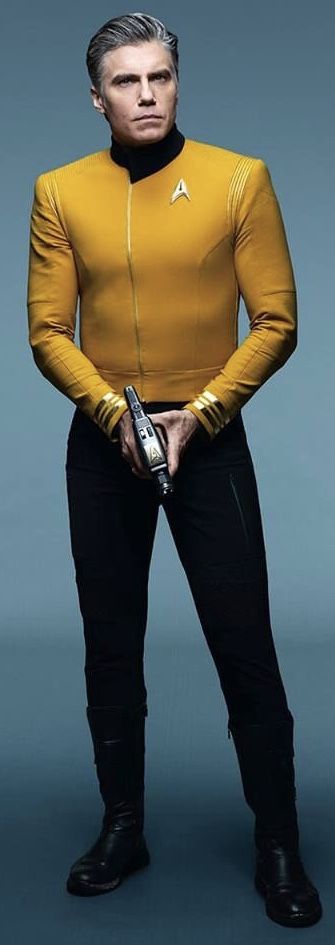 Captain Pike, Christopher Pike, Fandom Star Trek, Star Trek Costume, Star Trek Uniforms, Anson Mount, Strange New Worlds, Star Trek Cast, Star Trek Captains