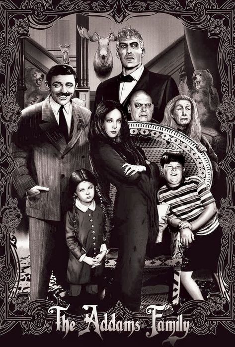 Tv Show Wallpapers, Munster Family, Show Wallpapers, Original Addams Family, 2006 Mustang Gt, The Addams Family 1964, Addams Family Tv Show, Charles Addams, Pet Lion