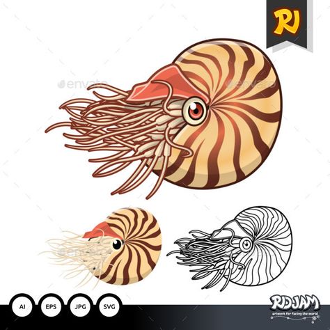 Ocean Outline, Flamboyant Cuttlefish, Underwater Vector, Pirate Cartoon, Rhino Beetle, Vector Robot, Simple Flyer, Surf And Skate, Fish Fossil