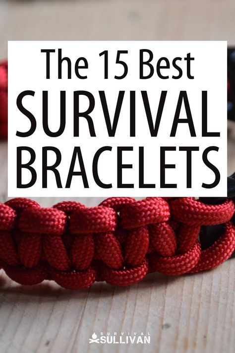 Survival bracelets are a lightweight method of carrying survival items you may need in an emergency. Here are our top picks. #survival #paracord #gear Survival Prepping Diy, Survival Skills Emergency Preparedness, Cobra Weave, Paracord Bracelet Tutorial, Paracord Diy, Survival Items, Diy Bracelets Tutorials, Survival Life Hacks, Paracord Survival