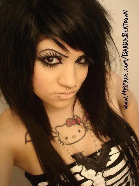 Barbie beatdown Scene Queen Makeup, 2000s Emo Makeup, Emo Piercings, Scene Girl Hair, Scene Girl Fashion, Emo Scene Aesthetic, The Scene Aesthetic, Emo Scene Girls, Emo Pictures