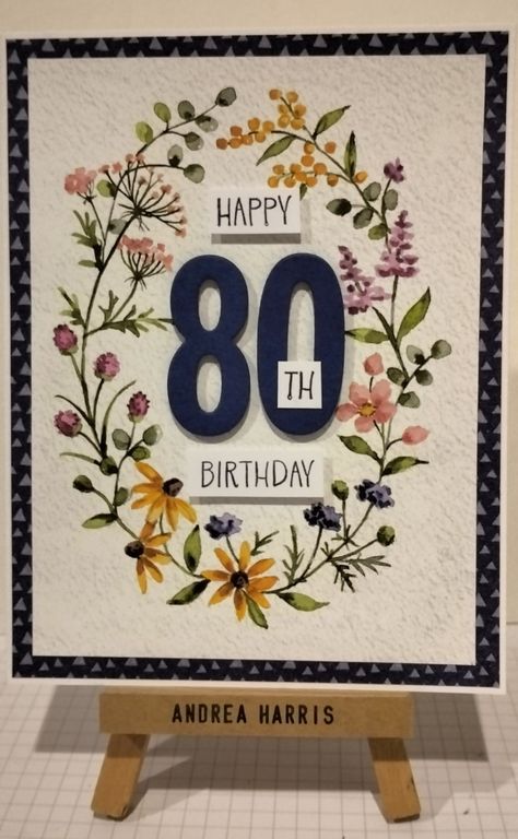 80 Birthday Cards Handmade, 80th Birthday Cards, Happy 80th Birthday, 18th Birthday Cards, Birthday For Him, Birthday Cards For Women, 80th Birthday, Birthday Cards Diy, 18th Birthday