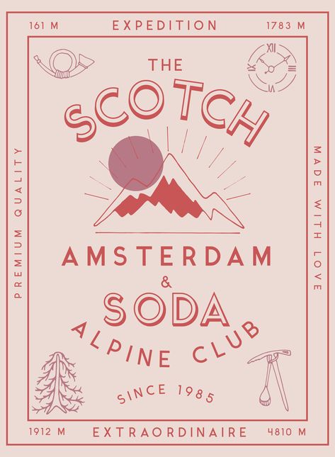 Scotch & Soda Hangtag designs for the Scotch & Soda Main collection.  F/W 18