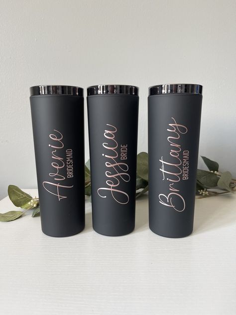 Bridesmaid Tumbler Ideas, Bridesmaids Tumblers, Bridal Party Tumblers, Bridesmaid Cups, Junior Bridesmaid Gifts, Jr Bridesmaid, Bridesmaid Tumbler, Junior Bridesmaids, Bridesmaid Proposals