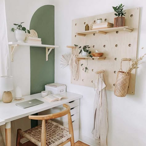 10 Small Office Décor Ideas | The Family Handyman Desk Ikea, Night Kitchen, Small Office Decor, Workspace Office, Workspace Ideas, Ikea Office, Plain Wall, Chair Desk, Office Color