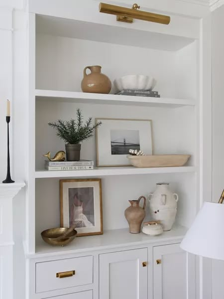 Long Wooden Bowl Brown - … curated on LTK Long Bookshelf Decor, Built In Shelf Decor, Hostel Room Makeover, Bookshelf Styling Living Room, Brown Shelves, Shelf Styling Ideas, Hostel Room, Minimalist Shelves, Built In Shelves Living Room