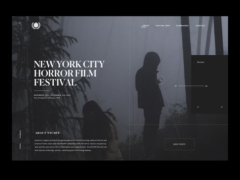 Jonathan Moore, Festival Website, Portfolio Website Inspiration, Magazine Cover Ideas, Programming Humor, Deck Layout, Banner Design Inspiration, Movie Website, Film Design