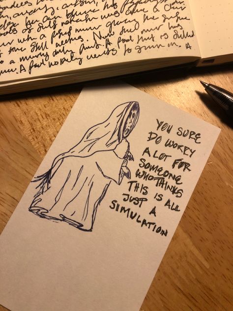 A ghost with no legs wanders aimlessly through a simulated reality [ironically] worrying about a reality that does not have any intrinsic value. How To Wander Aimlessly, Creepy Journal, Zine Ideas, Intrinsic Value, Sticker Ideas, Journal Art, A Ghost, 8 Months, No Worries